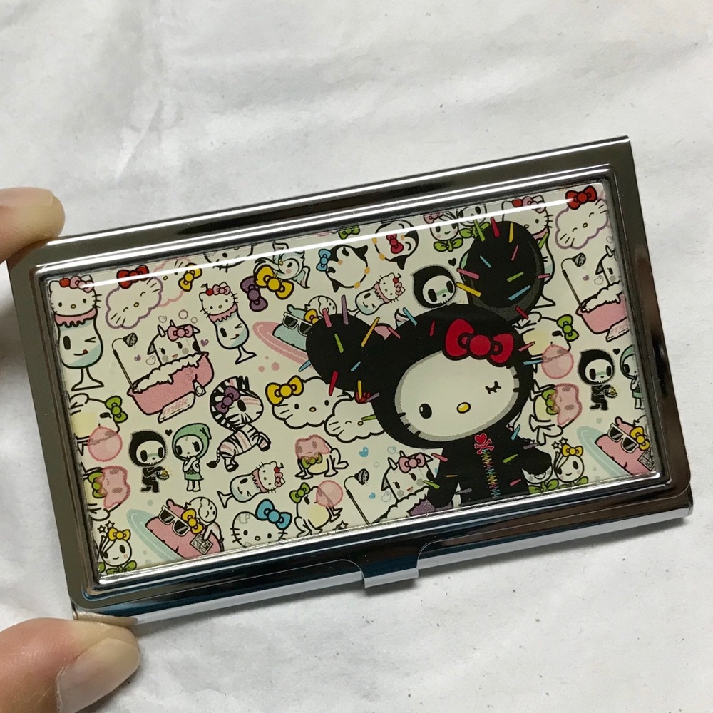 TOKIDOKI Mirrored business card holder